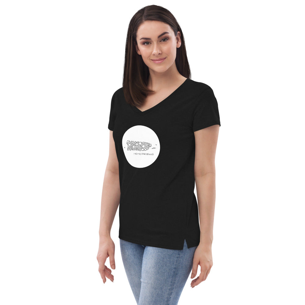 Memo PR - Women’s recycled v-neck t-shirt