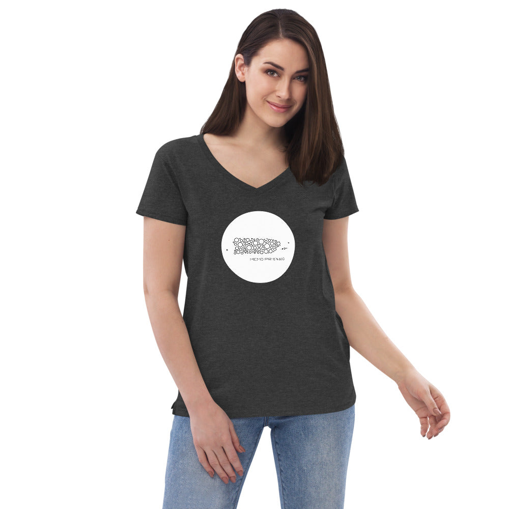 Memo PR - Women’s recycled v-neck t-shirt