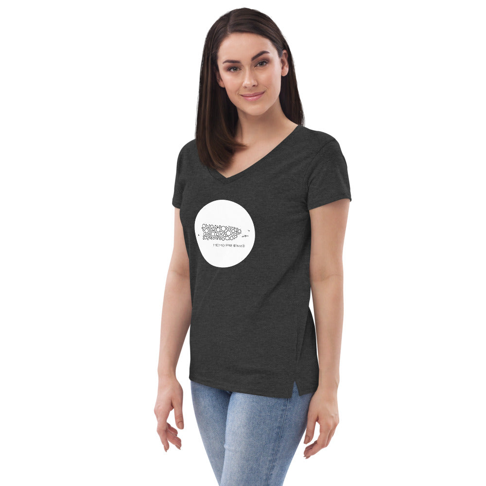 Memo PR - Women’s recycled v-neck t-shirt