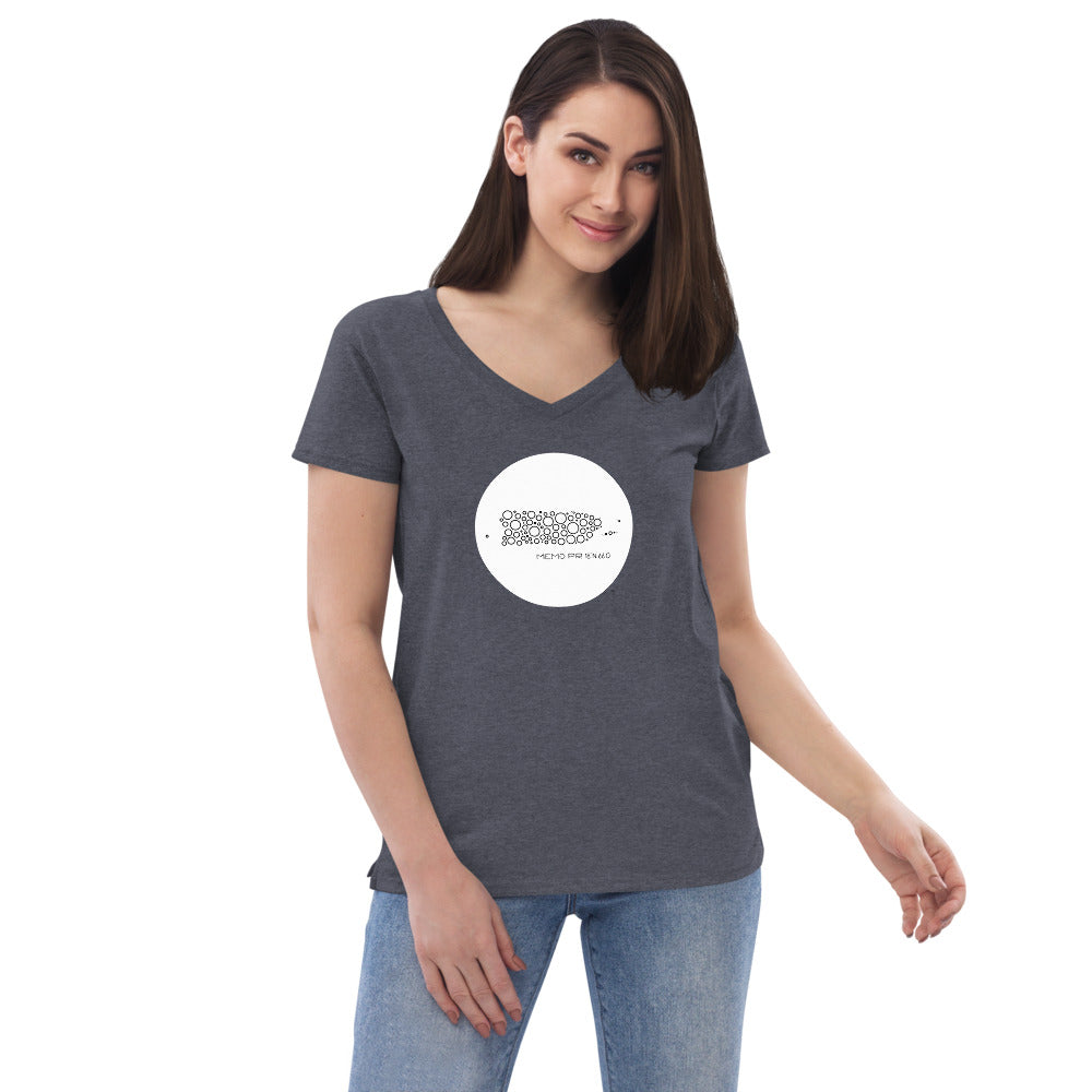 Memo PR - Women’s recycled v-neck t-shirt