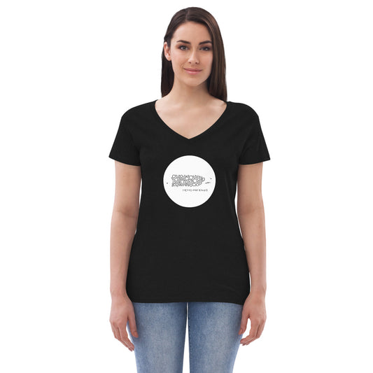 Memo PR - Women’s recycled v-neck t-shirt
